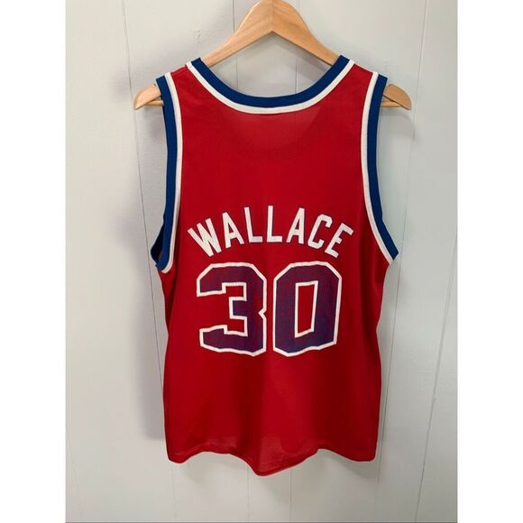Vintage NBA Champion Washington Bullets Rasheed Wallace Jersey Size 44 - Picture 2 of 9